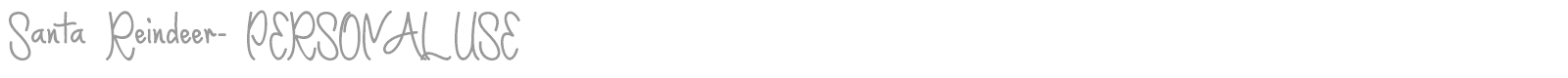 Santa Reindeer font preview